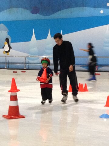 I started learning how to skate