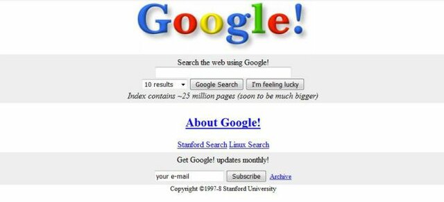 apareció  google