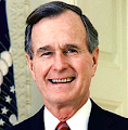 George H. W. Bush es electo para servir como presidente