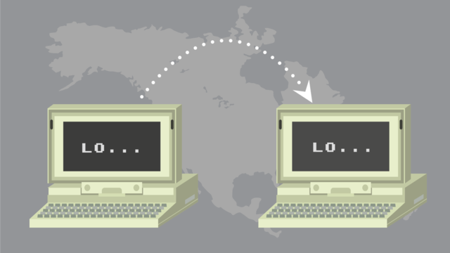 ARPAnet delivered its first message