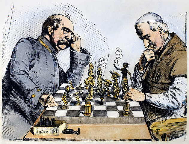 Anti - Papal campaign, Kulturkampf (struggle for civilization)