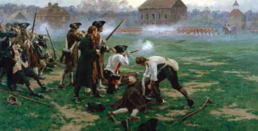 The battles of Lexington and Concord