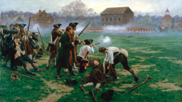 The battles of Lexington and Concord