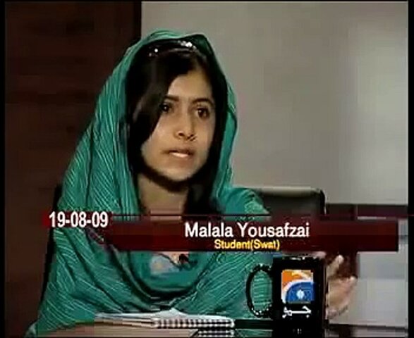 Malala made her first television appearance