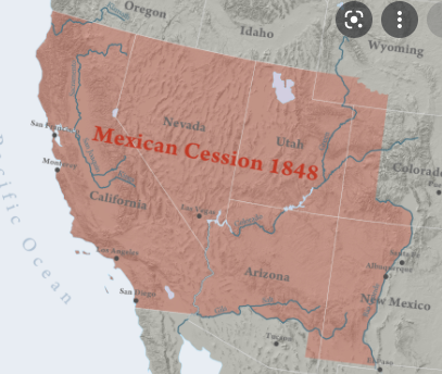 Mexico loses California, New Mexico, and Arizona