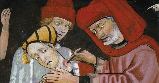 La peste negra llega a Francia, Inglaterra y España