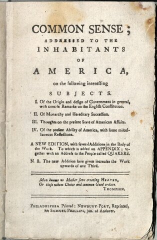 Common Sense by Thomas Paine