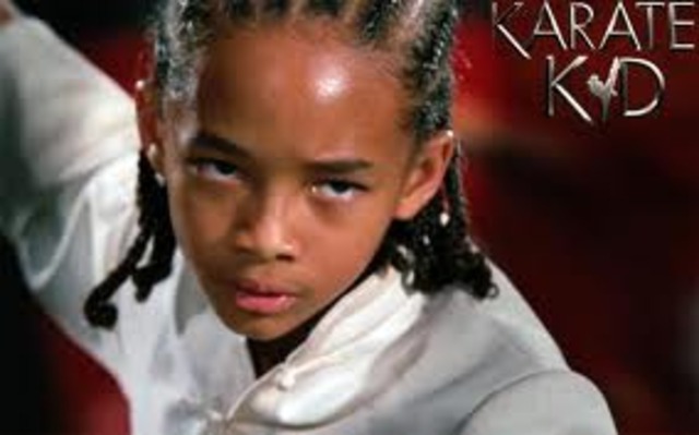 Jaden Smith took after his father and began acting when he was younger along side his dad, but in the movie Karate Kid Jaden goes solo and plays alongside Jackie Chan.