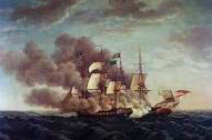 The USS Constitution defeats the HMS Guerriere