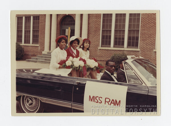 Miss Ram in the homecoming parade