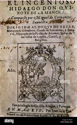 Cervantes writes the first part of The Quijote.