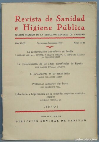 Sanidad e Higiene Pública.