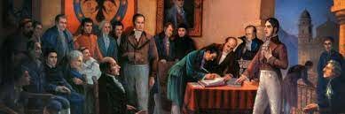 una tercera parte de la iglesia firmaba el acta de indepedencia del 20 de julio de 1810