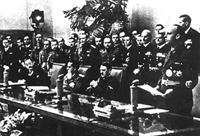 Tripartite (Axis) Pact signed by Germany, Italy and Japan.