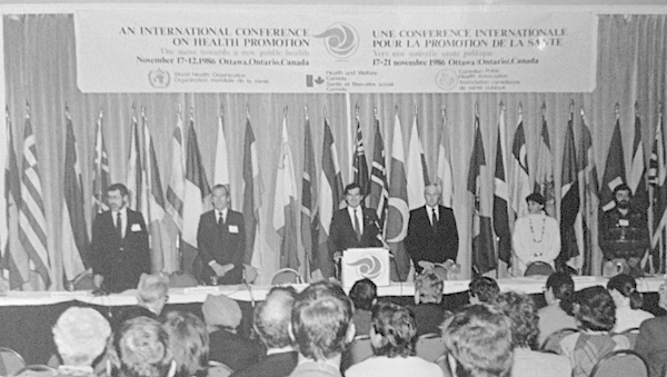 a Primera Conferencia Internacional sobre Promoción de la Salud en el Canadá