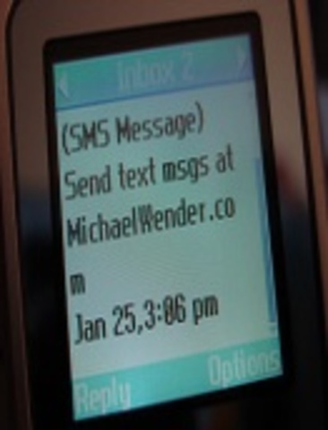 First commercial text messaging