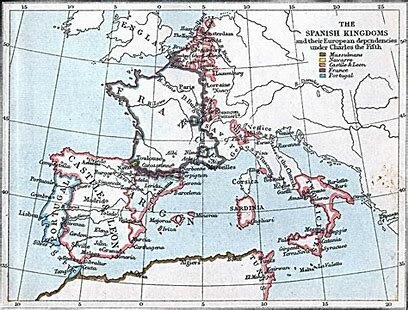 He inherits Spain from his father Carlos I