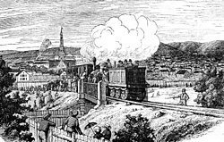 Norges første jernbanelinje åpnes (Eidsvoll-Chritiania)