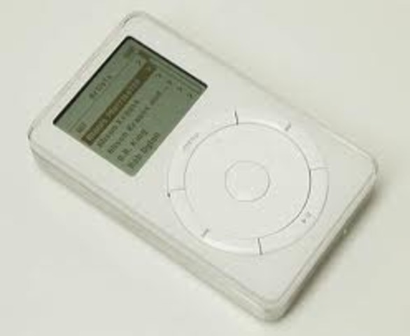 The release of the first ipod by apple