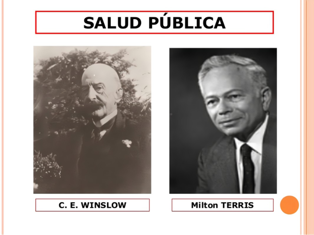 Winslow redacta la primera definición de Salud Pública en Estados Unidos.