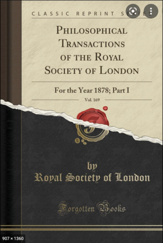 Published in Transactions of the Royal Society