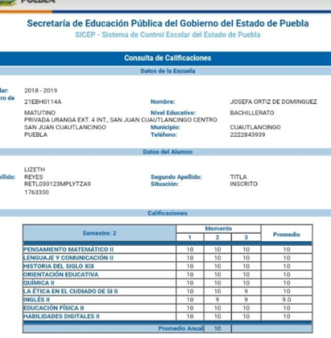 Recibo diploma