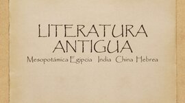 Timeline: Literatura antigua