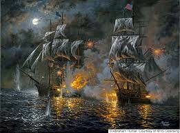 The USS Constitution defeats the HMS Guerriere