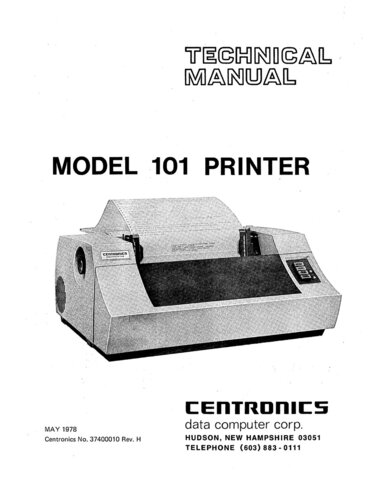 Centronics Model 101