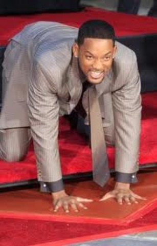 Has his hand and footprints immortalised on the Walk of Fame on Hollywood Boulevard