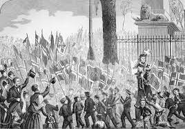 Første barnetog i Christiania