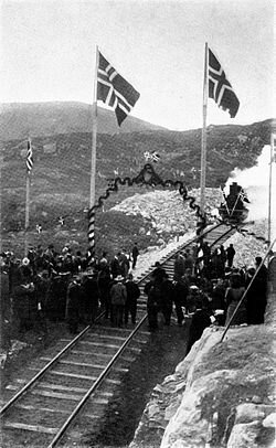 Norges første jernbanelinje