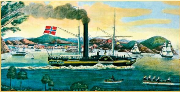 utbygging av dampskiptrafikk