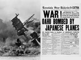 Japan bombs Pearl Harbor -