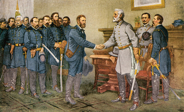 The Treaty at Appomattox Courthouse
