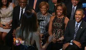 Ariana meets the president of the U.S.A