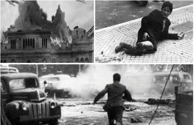 Bombardeo en la Plaza de Mayo 1955