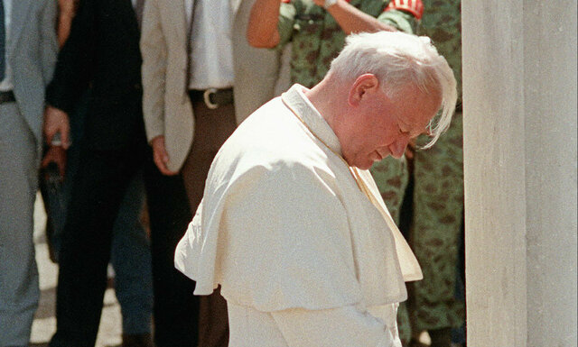 Visita del papa Juan Pablo II a la población de Armero destruida por la avalancha