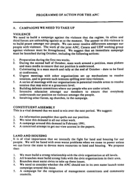 The ANC Youth League Progamme of Action Implemented