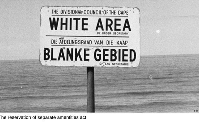 The Reservation fo Separate Amenities Act