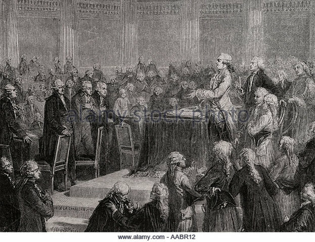 King Louis XVI formally signs the new constitution
