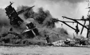 Japan bombs Pearl Harbor