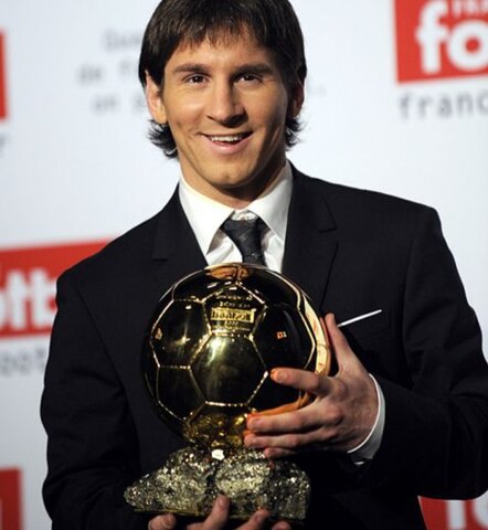 Primer balón de oro de Leo Messi