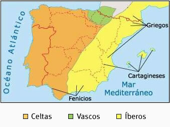Llegada de los pueblos de oriente a la península