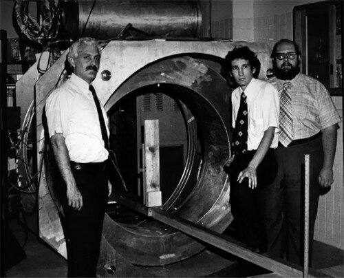 The first MRI Machine to complete a full body scan. This machine was to image the whole human body in order to detect early stages of cancer building on earlier research looking at every internal aspect of the body.
