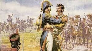 A Agustin de Iturbide, miembro del ejercito realista, se le ordeno que combatiera a Vicente Guerrero para que las batallas se detuvieran en el sur, pero se unió a este, uniendo ambos ejércitos y lo demostraron con un supuesto abrazo.