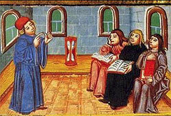 Escuela en el siglo XIV