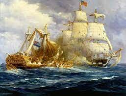 The USS Constitution defeats the HMS Guerriere