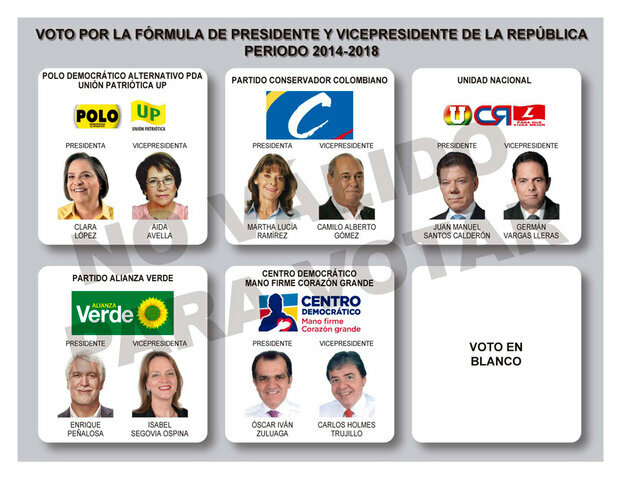 ELECCIONES PRESIDENCIALES COLOMBIA