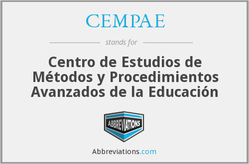 Centro para el Estudio de Medios y Procedimientos Avanzados de la Educación